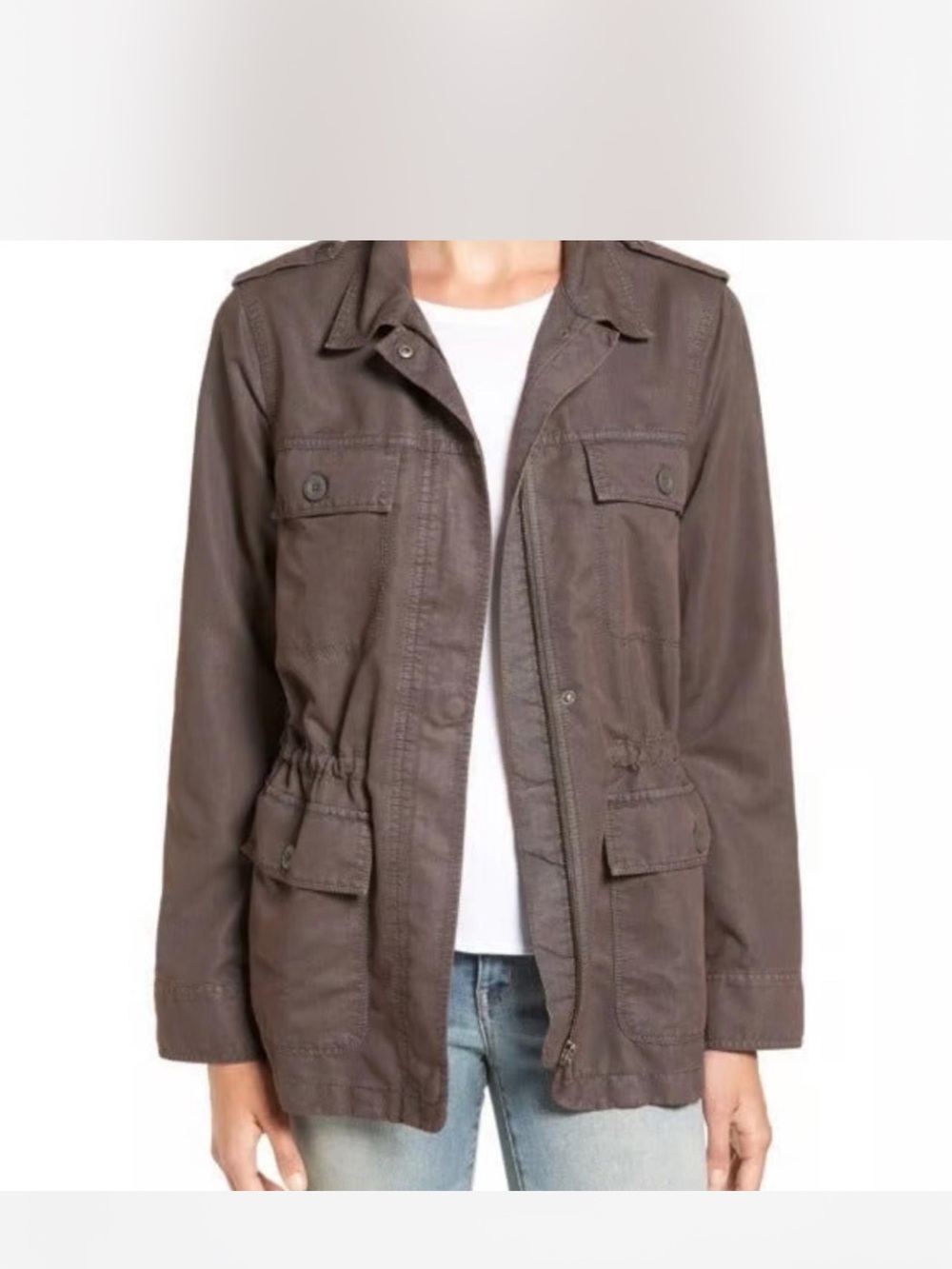Classic Utility Jacket in Dark Gray